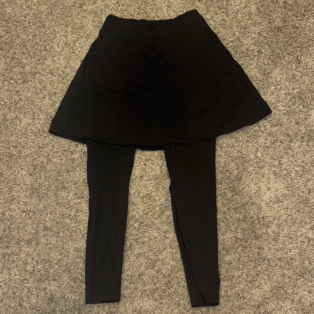 CALIA by Carrie Underwood Black Skater Skirt with Leggings